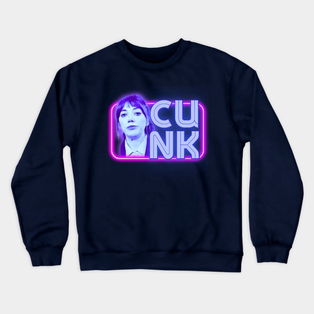 Neon Philomena Cunk Crewneck Sweatshirt by Soapy Retro